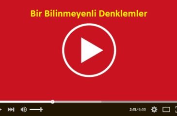 Bir Bilinmeyenli Denklemler