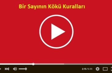 Bir Sayının Kökü Kuralları