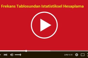 Frekans Tablosundan Istatistiksel Hesaplama