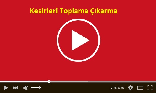 Kesirleri Toplama Çıkarma