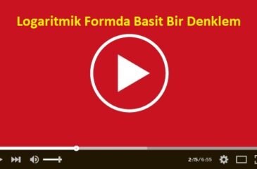 Logaritmik Formda Basit Bir Denklem