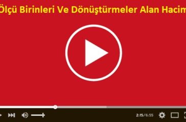 Ölçü Birinleri Ve Dönüştürmeler Alan Hacim