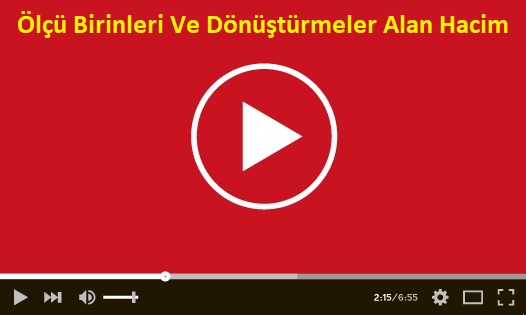 Ölçü Birinleri Ve Dönüştürmeler Alan Hacim