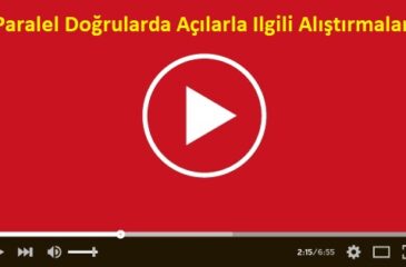 Paralel Doğrularda Açılarla Ilgili Alıştırmalar