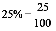 %25'i kesire çevirme