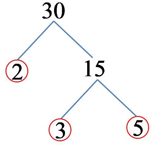 30 sayısını asal çarpanlarına ayırma