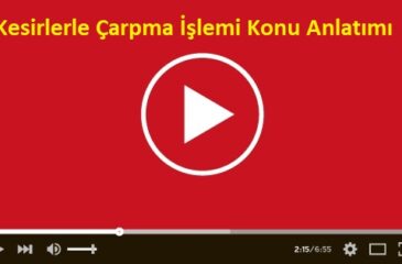 Kesirlerle Çarpma İşlemi Konu Anlatımı