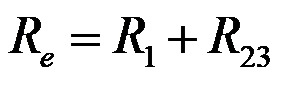 Kombine devrede toplam elektrik direncini hesaplamak için formül