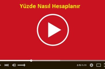 Yüzde Nasıl Hesaplanır